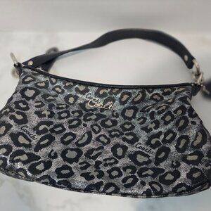 Coach Ocelot Black and Silver Shoulder Bag/ Purse